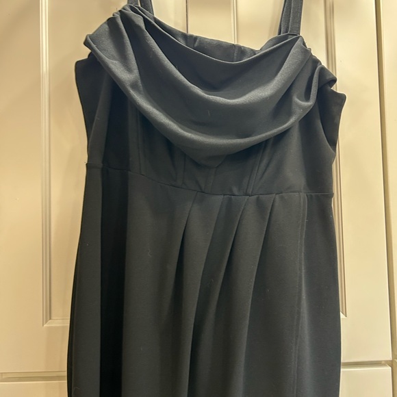 Torrid Drape Corset Top, Tulip Hem Dress in Black 12 - Picture 3 of 3